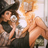 Cozy Autumn Library Witch with Cat and Coffee by Ivy Dolamore Dell Inspiron Skin